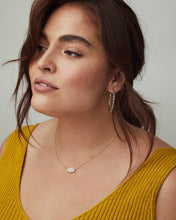 Load image into Gallery viewer, Elisa Gold Pendant Necklace in Platinum Drusy