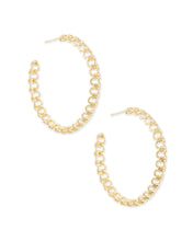 Load image into Gallery viewer, Fallyn Hoop Earrings In Gold