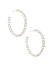 Load image into Gallery viewer, Fallyn Hoop Earrings In Silver
