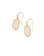 Load image into Gallery viewer, Lee Gold Drop Earrings in Iridescent Drusy