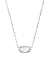 Load image into Gallery viewer, Elisa Silver Pendant Necklace in Slate