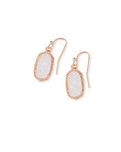 Load image into Gallery viewer, Lee Rose Gold Drop Earrings in Iridescent Drusy