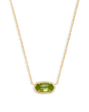 Load image into Gallery viewer, Elisa Pendant Necklace In Peridot Illusion