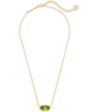 Load image into Gallery viewer, Elisa Pendant Necklace In Peridot Illusion