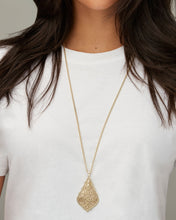 Load image into Gallery viewer, Aiden Silver Long Pendant Necklace in Silver Filigree Mix