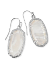 Load image into Gallery viewer, Dani Silver Drop Earrings in Ivory Pearl
