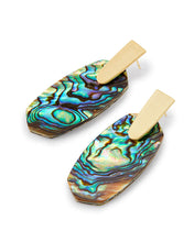 Load image into Gallery viewer, Aragon Gold Drop Earrings in Abalone Shell