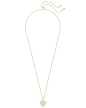 Load image into Gallery viewer, Kacey Gold Long Pendant Necklace in Silver Filigree Mix