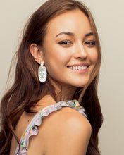 Load image into Gallery viewer, Aragon Gold Drop Earrings in Abalone Shell