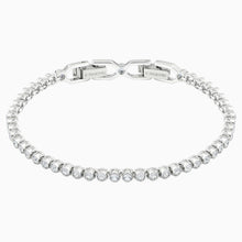 Load image into Gallery viewer, EMILY BRACELET, WHITE, RHODIUM PLATED