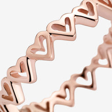 Load image into Gallery viewer, Freehand Hearts Ring