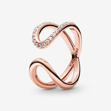Load image into Gallery viewer, Wrapped Open Infinity Ring