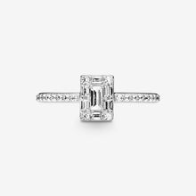Load image into Gallery viewer, Sparkling Square Halo Ring