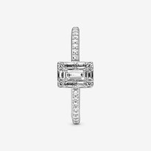 Load image into Gallery viewer, Sparkling Square Halo Ring