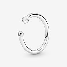 Load image into Gallery viewer, Polished Heart Open Ring