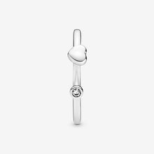 Load image into Gallery viewer, Polished Heart Open Ring