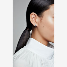 Load image into Gallery viewer, Blue Round Sparkle Stud Earrings