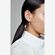 Load image into Gallery viewer, Square Sparkle Hoop Earrings
