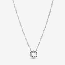 Load image into Gallery viewer, Sparkling Honeycomb Hexagon Collier Necklace