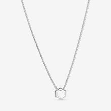 Load image into Gallery viewer, Sparkling Honeycomb Hexagon Collier Necklace