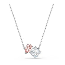 Load image into Gallery viewer, Attract Soul necklace Pink, Rhodium plated