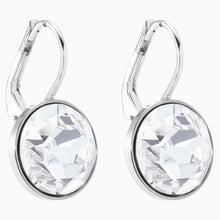 Load image into Gallery viewer, BELLA EARRINGS, WHITE, RHODIUM PLATED