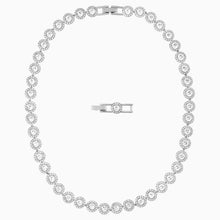 Load image into Gallery viewer, ANGELIC NECKLACE, WHITE, RHODIUM PLATED