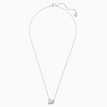 Load image into Gallery viewer, SWAROVSKI ICONIC SWAN PENDANT, MULTI-COLORED, RHODIUM PLATED
