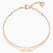 Load image into Gallery viewer, GINGER BANGLE, GRAY, ROSE-GOLD TONE PLATED