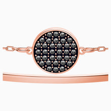 Load image into Gallery viewer, GINGER BANGLE, GRAY, ROSE-GOLD TONE PLATED