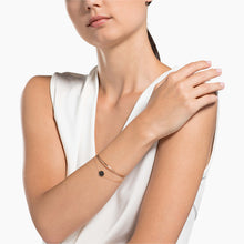 Load image into Gallery viewer, GINGER BANGLE, GRAY, ROSE-GOLD TONE PLATED