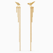 Load image into Gallery viewer, Fit Wonder Woman Pierced Earrings, Gold tone, Gold-tone plated