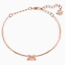 Load image into Gallery viewer, SWAROVSKI SPARKLING DANCE BANGLE, WHITE, ROSE-GOLD TONE PLATED