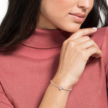 Load image into Gallery viewer, SWAROVSKI SPARKLING DANCE BANGLE, WHITE, ROSE-GOLD TONE PLATED