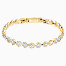 Load image into Gallery viewer, ANGELIC BRACELET, WHITE, GOLD-TONE PLATED