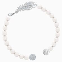 Load image into Gallery viewer, NICE PEARL BRACELET, WHITE, RHODIUM PLATED