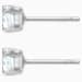 Load image into Gallery viewer, ATTRACT STUD PIERCED EARRINGS, WHITE, RHODIUM PLATED