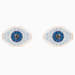 Load image into Gallery viewer, SWAROVSKI SYMBOLIC STUD PIERCED EARRINGS, BLUE, ROSE-GOLD TONE PLATED
