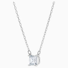 Load image into Gallery viewer, ATTRACT NECKLACE, WHITE, RHODIUM PLATED
