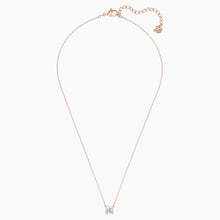 Load image into Gallery viewer, ATTRACT NECKLACE, WHITE, ROSE-GOLD TONE PLATED