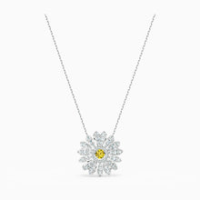 Load image into Gallery viewer, ETERNAL FLOWER PENDANT, YELLOW, RHODIUM PLATED