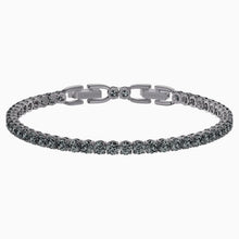 Load image into Gallery viewer, TENNIS DELUXE BRACELET, GRAY, RUTHENIUM PLATED