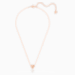 Load image into Gallery viewer, LIFELONG HEART PENDANT, WHITE, ROSE-GOLD TONE PLATED