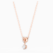 Load image into Gallery viewer, LIFELONG HEART PENDANT, WHITE, ROSE-GOLD TONE PLATED