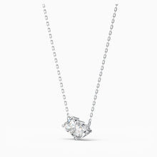 Load image into Gallery viewer, ATTRACT SOUL NECKLACE, WHITE, RHODIUM PLATED