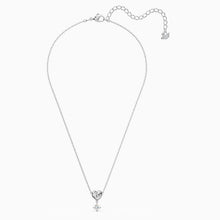 Load image into Gallery viewer, LIFELONG HEART PENDANT, WHITE, RHODIUM PLATED