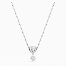 Load image into Gallery viewer, LIFELONG HEART PENDANT, WHITE, RHODIUM PLATED