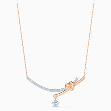 Load image into Gallery viewer, LIFELONG HEART NECKLACE, WHITE, MIXED METAL FINISH
