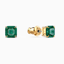 Load image into Gallery viewer, TROPICAL PARROT PIERCED EARRINGS, LIGHT MULTI-COLORED, GOLD-TONE PLATED