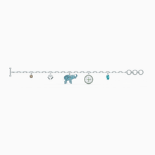 Load image into Gallery viewer, SWAROVSKI SYMBOLIC ELEPHANT BRACELET, LIGHT MULTI-COLORED, RHODIUM PLATED